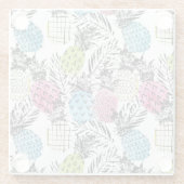 パイナップルグランジなやし ガラスコースター (裏面)