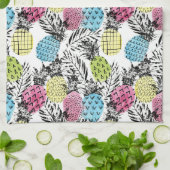 パイナップルグランジなやし キッチンタオル (折り畳み)