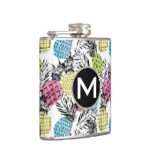 パイナップルグランジなやし|モノグラム フラスク (右)