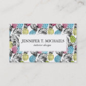 パイナップルグランジなやし|モノグラム 名刺 (正面)