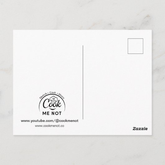 パイナップルグリーンスムージーレシピはがき ポストカード (裏面)