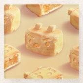 パイナップルケーキ ガラスコースター (正面)