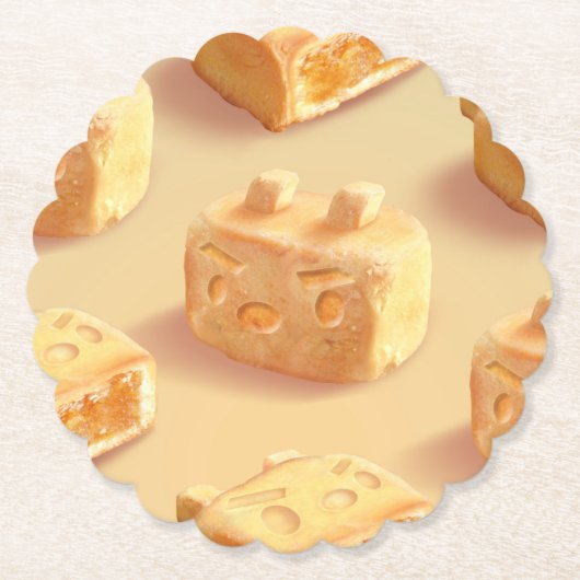 パイナップルケーキ ペーパーコースター (正面)