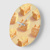 パイナップルケーキ ラージ壁時計 (傾斜)