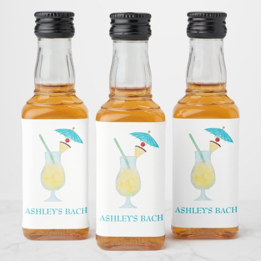 パイナップルコラダ カクテル ウェディング フェイバー ブライズゲット リキュールボトルラベル (ボトル)