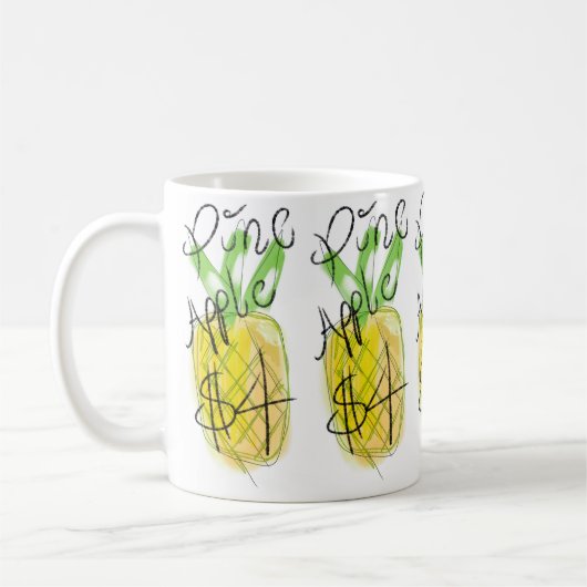 パイナップル🍍コーヒーマグ コーヒーマグカップ (左)