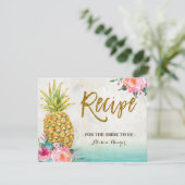パイナップルサマートロピカルビーチレシピカード (スタンド正面)