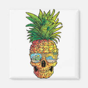 パイナップルサングラスTシャツアロハビーチ マグネット