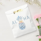 パイナップルサンセットと青い海の波 フェイバーバッグ (封をした状態)