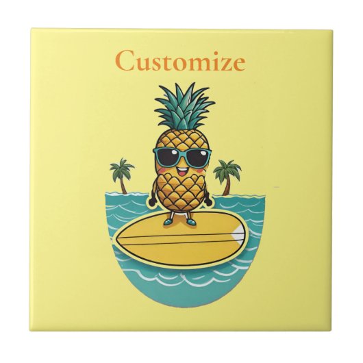 パイナップルサーファーがウェーブサンダー_Coveに乗る タイル (正面)