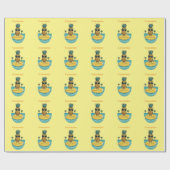 パイナップルサーファーがウェーブサンダー_Coveに乗る ラッピングペーパー (フラット)