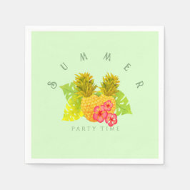 パイナップルシックグリーン スタンダードカクテルナプキン