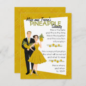 パイナップルシンディ 招待状 (正面/裏面)