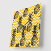 パイナップルジガグ スクエア壁時計 (傾斜)