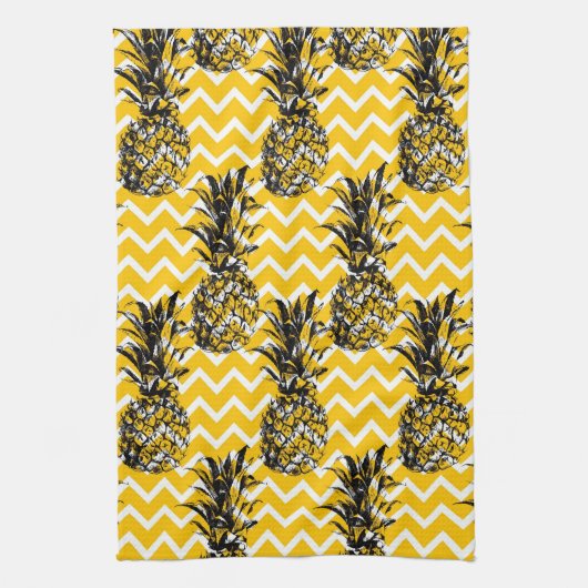 パイナップルジグザグ形 キッチンタオル (縦)