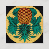 パイナップルスインガー通話カード スクエア名刺 (裏面)