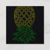 パイナップルスインガー通話カード スクエア名刺 (裏面)