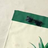 パイナップルスイートアットザホワイトロータス ビーチタオル (インサイチュ)