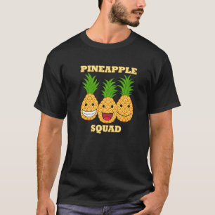 パイナップルスクワッドエキゾチック果実ビタミン健康 Tシャツ