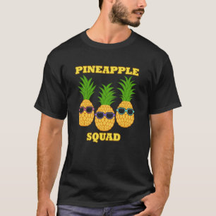 パイナップルスクワッドチームヘルシーフードビタミン Tシャツ