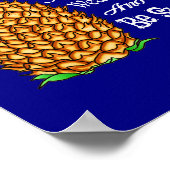 パイナップルスタンド背の高い衣服王冠は甘い ポスター (角)