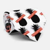 パイナップルタイの白 ネクタイ (ロール)