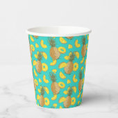 パイナップルターコイズ色 紙コップ (左)