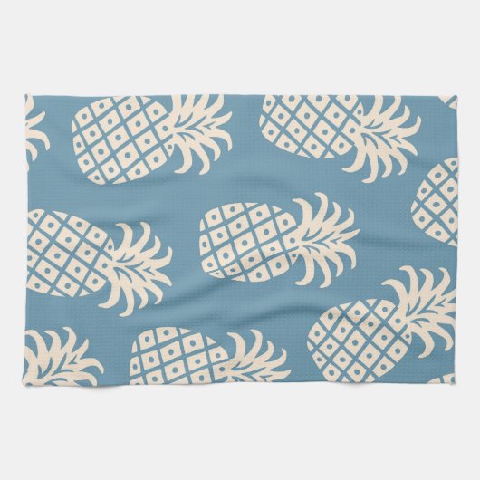 パイナップルツイストトロピカルデザイン キッチンタオル (横)