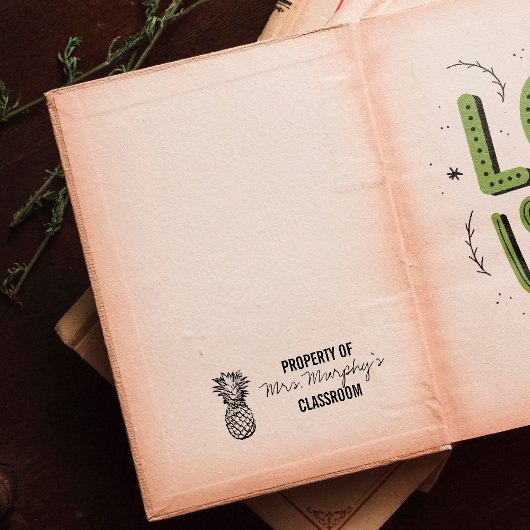 パイナップルテーマ-先生のラバースタンプ ラバースタンプ