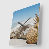 パイナップルデザート スクエア壁時計 (傾斜)