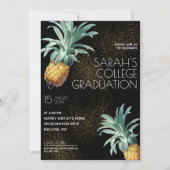 パイナップルデライトルアウ(ハワイ式宴会)卒業パーティー 招待状 (正面)