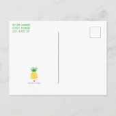 パイナップルトゥッティフルーツバースデーパーティー インビテーションポストカード (裏面)