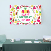 パイナップルトゥッティフルーツバースデーパーティー 横断幕 (トレードショー)