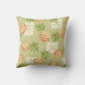 パイナップルトスイエローグリーン クッション (裏面)