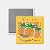 パイナップルトラック俳句アートマグネット マグネット (正面/裏面)