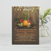 パイナップルトロピカルビーチライト婚約パーティ 招待状 (スタンド正面)