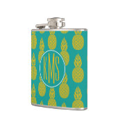 パイナップルトロピカル・フルーツ|のモノグラム フラスク (左)