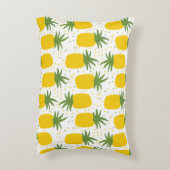 パイナップルドット:夏のフルーツデザイン アクセントクッション (裏面(縦))