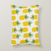 パイナップルドット:夏のフルーツデザイン アクセントクッション (正面(垂直))