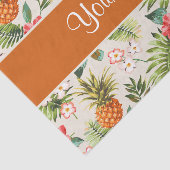 パイナップルハイビスカスおよびやし葉状体 薄葉紙 (詳細)