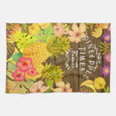 パイナップルパインフローラ キッチンタオル (横)