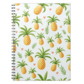 パイナップルパターンデザイン手帳 ノートブック (正面)