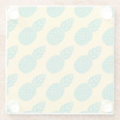 パイナップルパターン2 ガラスコースター (裏面)