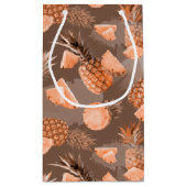 パイナップルパターン4 スモールペーパーバッグ (裏面)