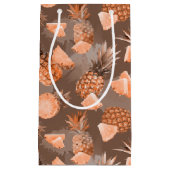 パイナップルパターン4 スモールペーパーバッグ (正面)