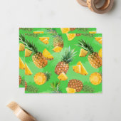 パイナップルパターン6 ノートカード (正面/裏面インサイチュ)