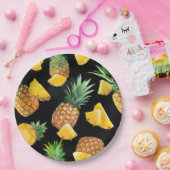 パイナップルパターン8 ペーパープレート (パーティー)