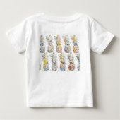 パイナップルパターン ベビーTシャツ (裏面)