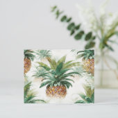 パイナップルパターン ポストカード (スタンド正面)