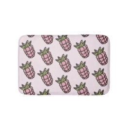 パイナップルパターンY2Kレトロ ファンキー バスマット